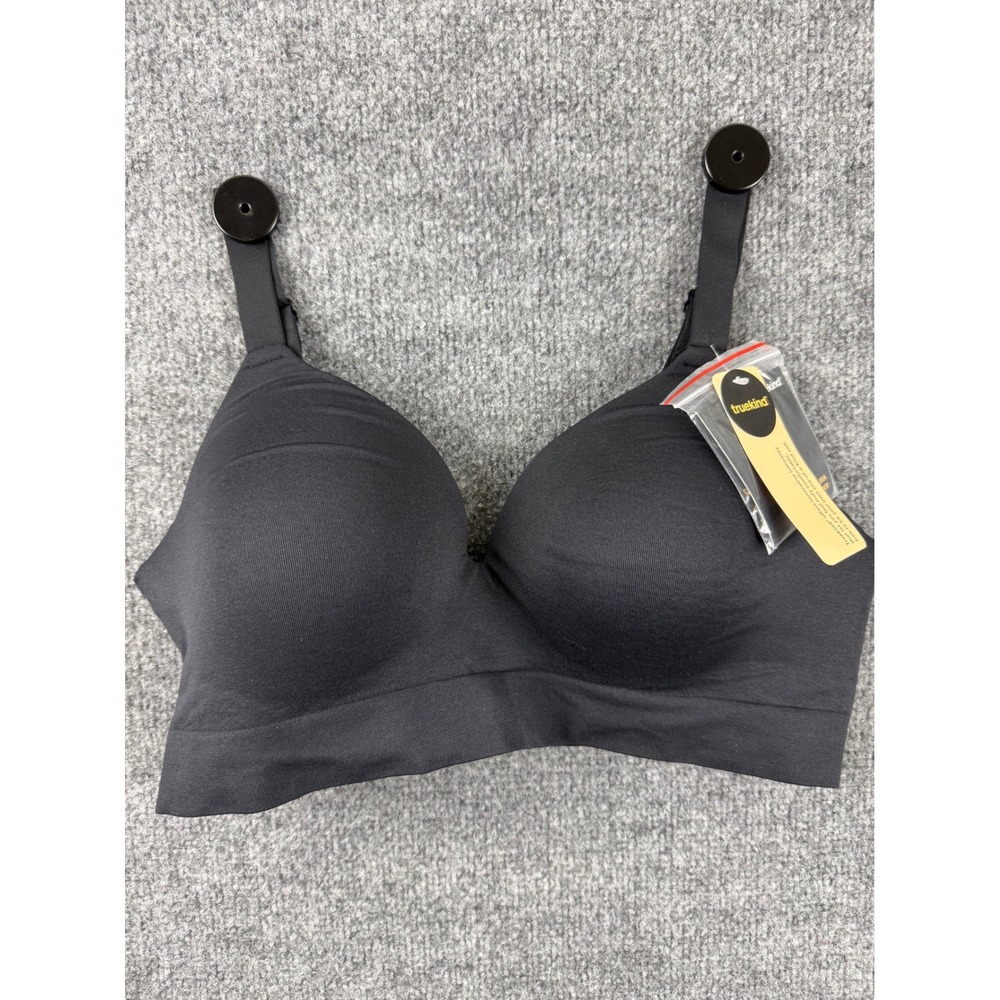 NWT Truekind Supportive Comfort Wireless Shaping Bra Black Sz XL w/ Extender NWT